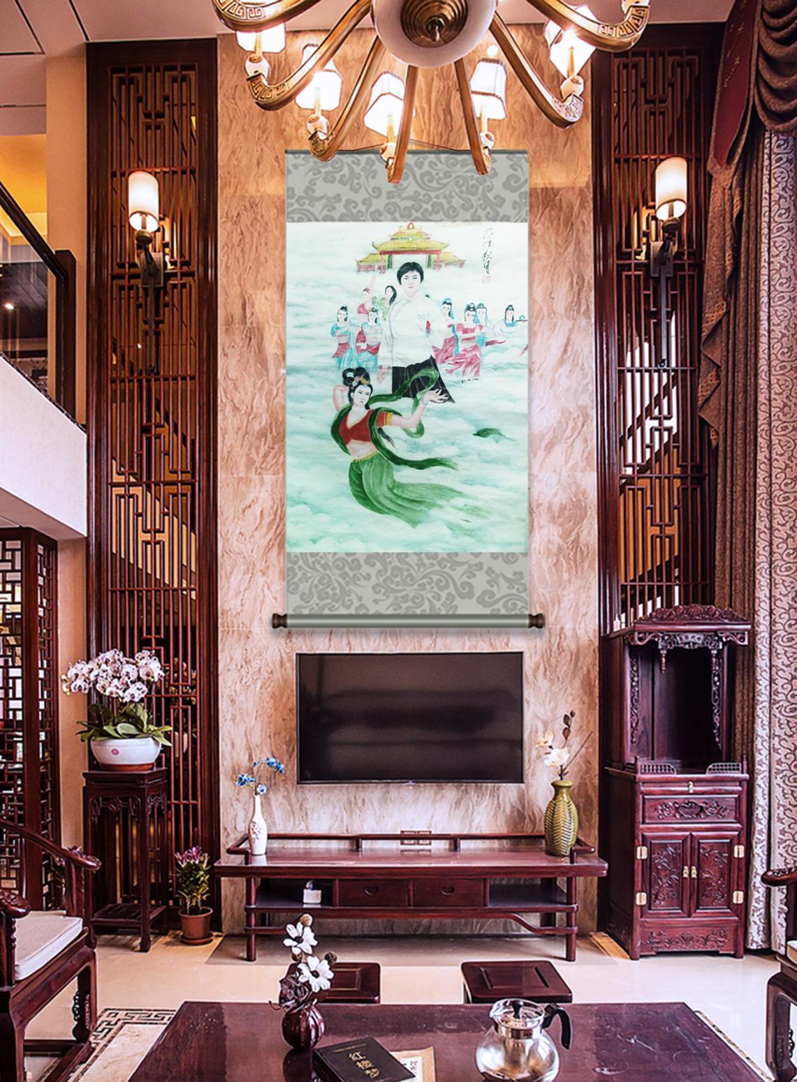 顾顺强国画作品《【秋月】作者顾顺强》【图1】