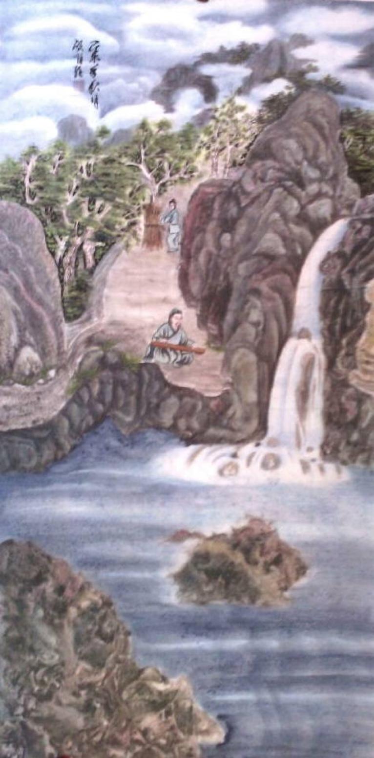 顾顺强国画作品《【坐山观水】作者顾顺强》【图0】