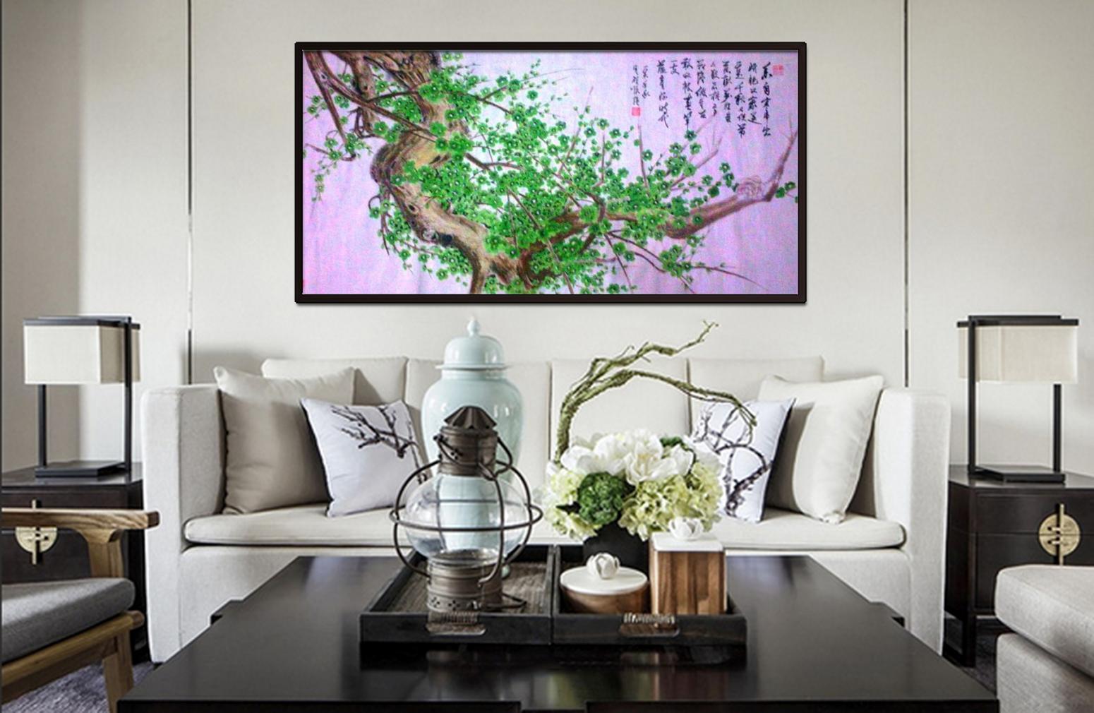 顾顺强国画作品《【绿色植物】作者顾顺强》【图1】