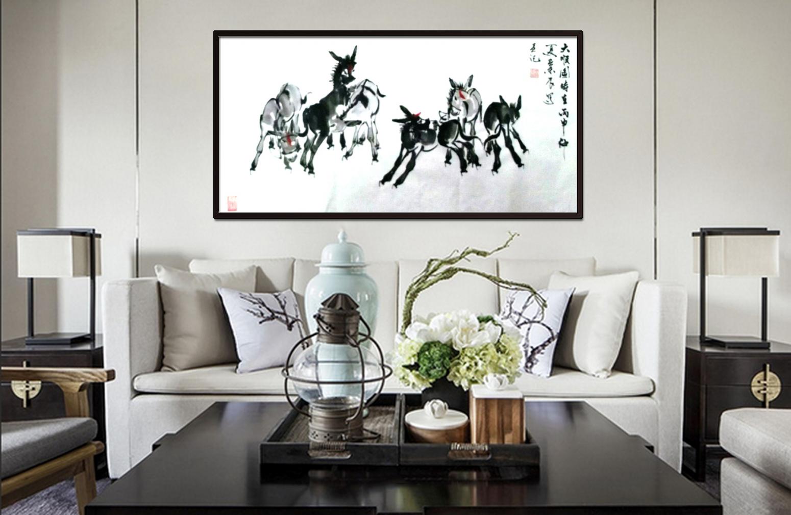 周兰辰国画作品《【毛驴】作者周兰辰》【图1】