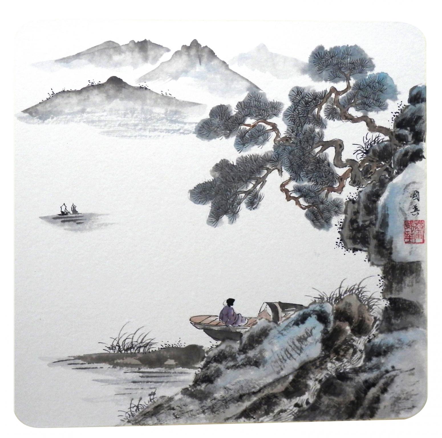 蔡国英国画作品《【水墨山水】作者蔡国英》【图0】