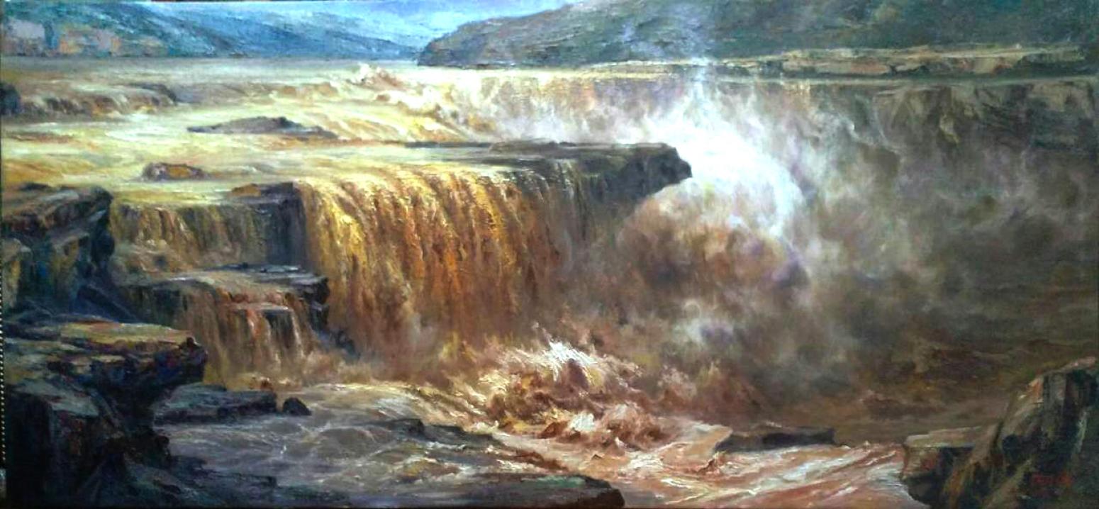 陈以涛油画作品《【黄河】作者陈以涛》【图0】