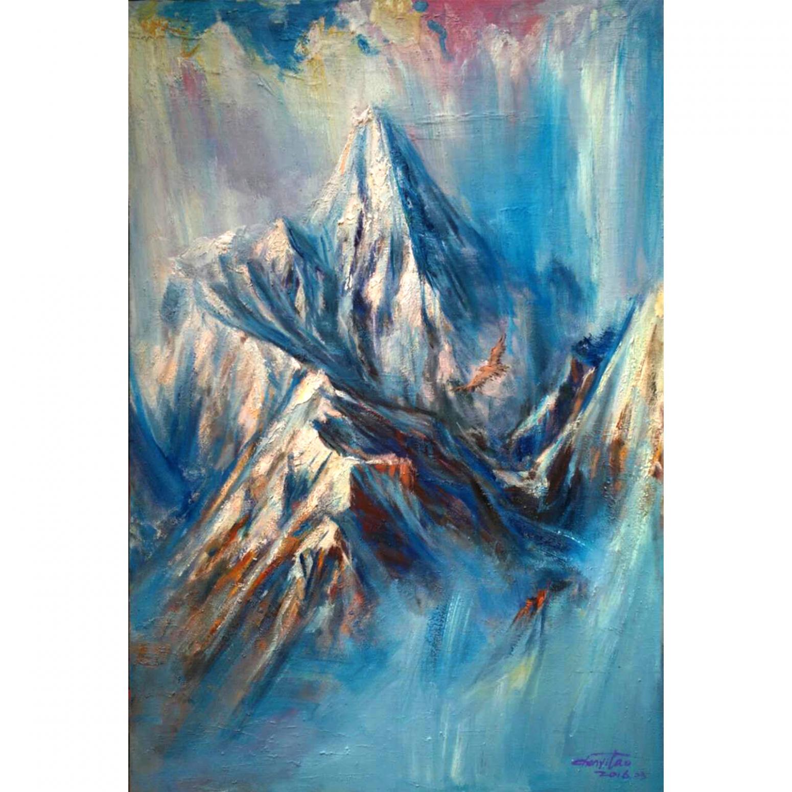 陈以涛油画作品《【飞越】作者陈以涛》