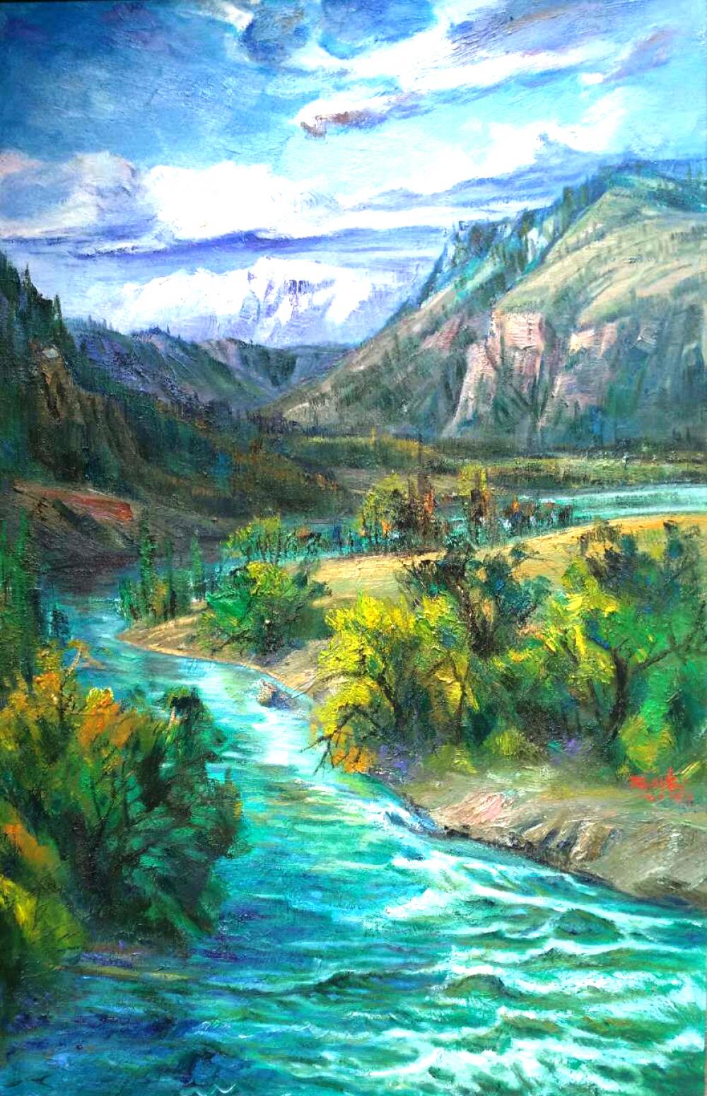 陈以涛油画作品《【源远流长】作者陈以涛》【图0】