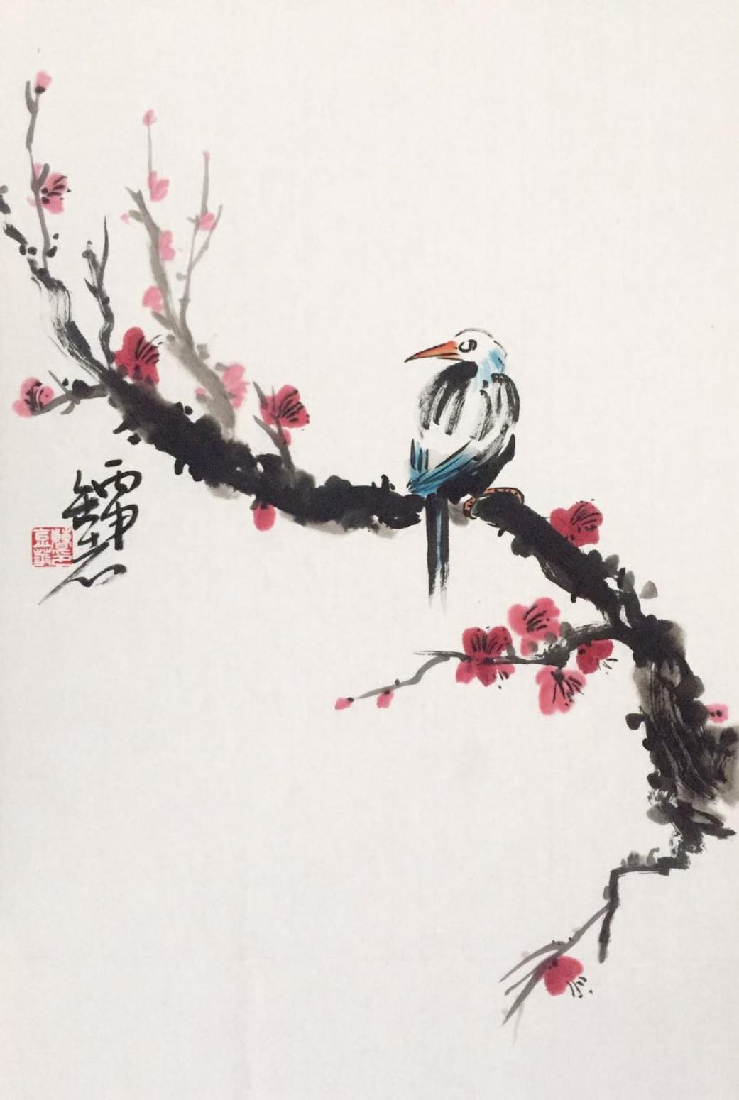 曹金华国画作品《【咏梅】作者曹金华》【图0】