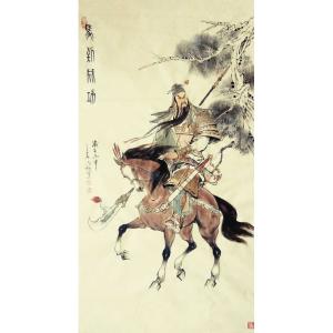 艺术品图片：艺术家窦世魁国画作品名称《人物画-马到成功》议价