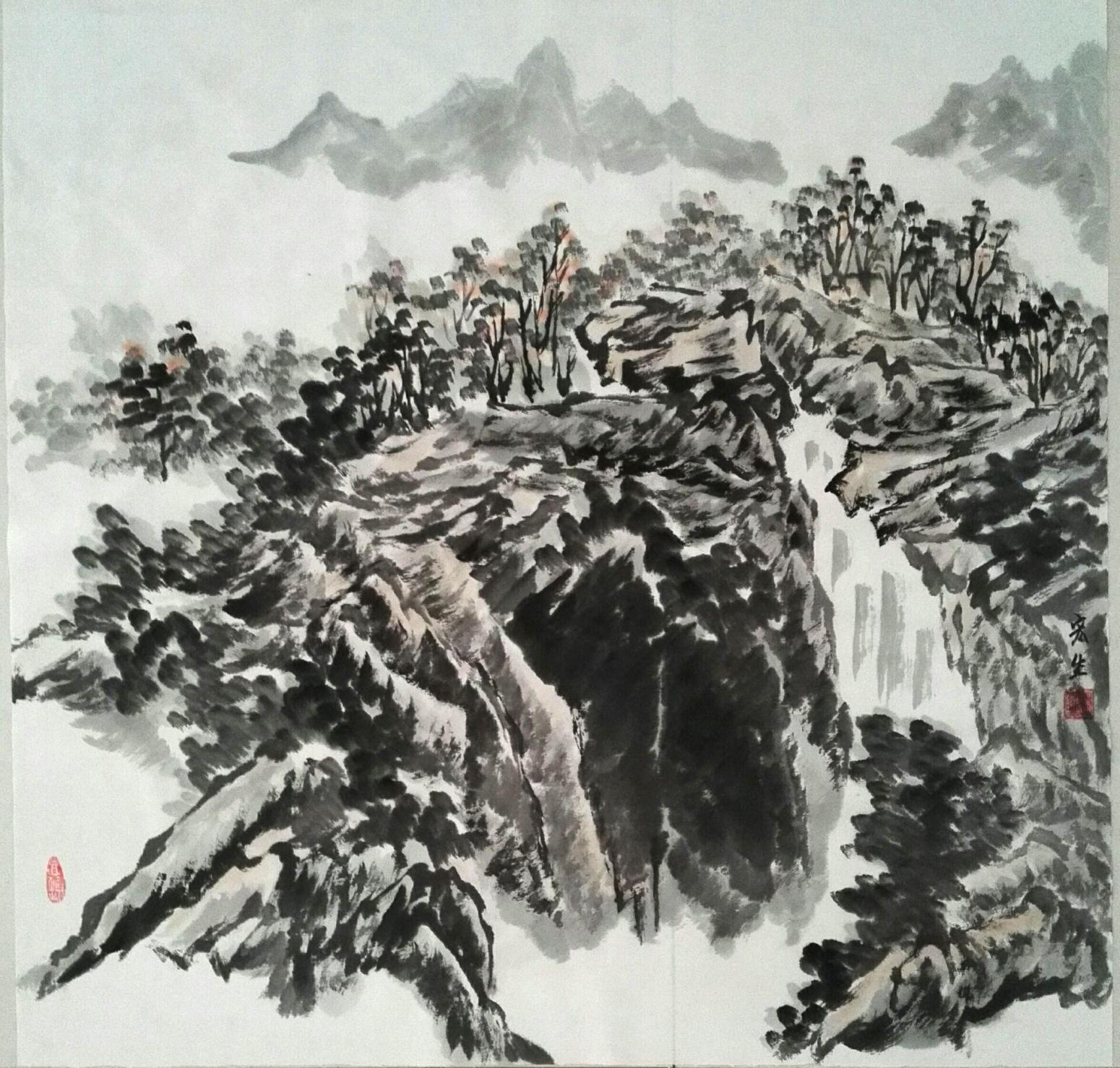 莫宏生国画作品《【云山】作者莫宏生》【图0】