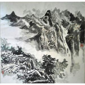 艺术品图片：艺术家莫宏生国画作品名称《【云中山】作者莫宏生》价格1440.00 元