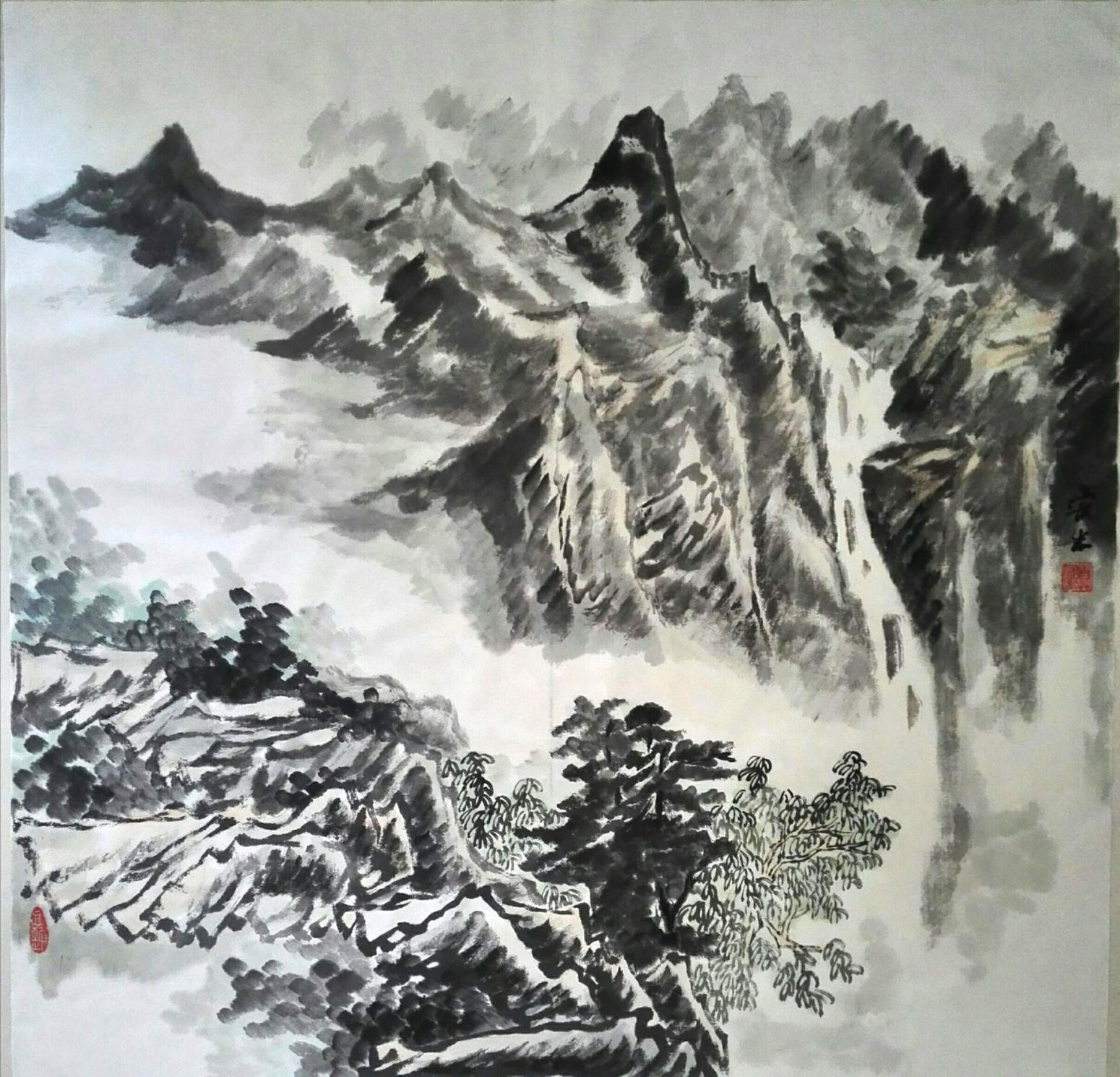 莫宏生国画作品《【云中山】作者莫宏生》【图0】
