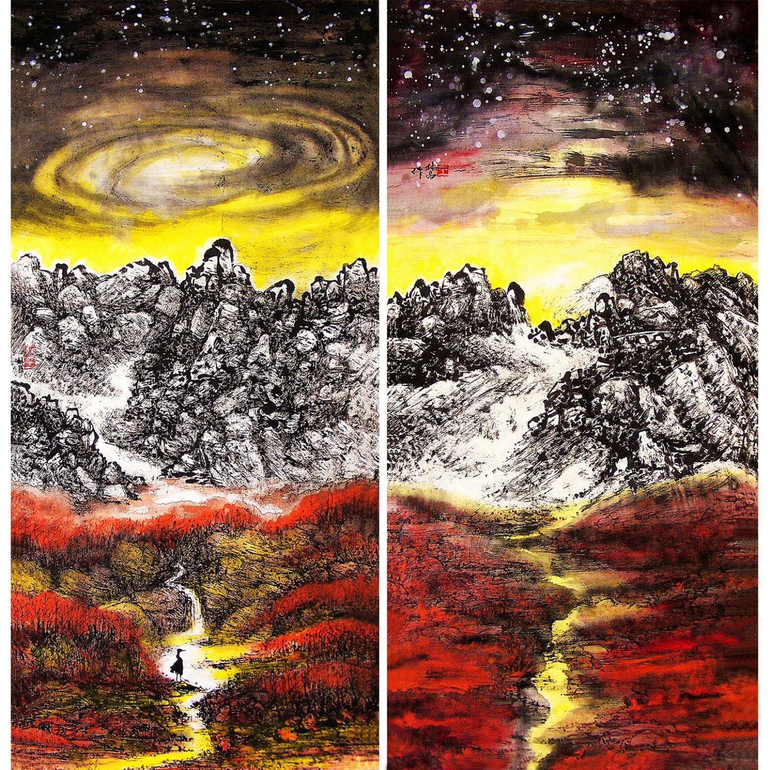 王林昌国画作品《【万物生】作者王林昌》