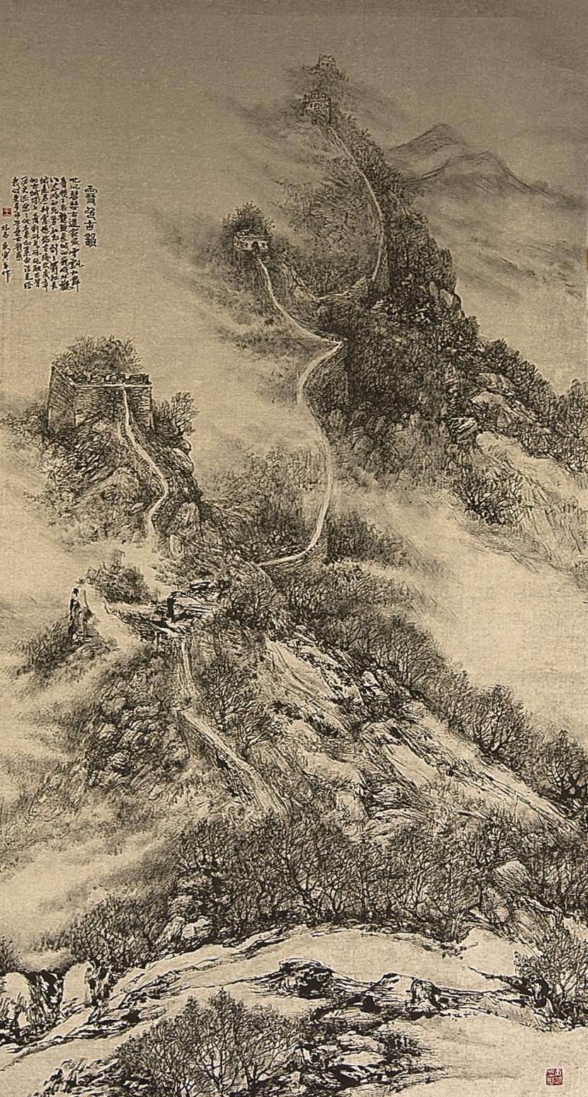 王林昌国画作品《【雪色古韵】作者王林昌》【图0】