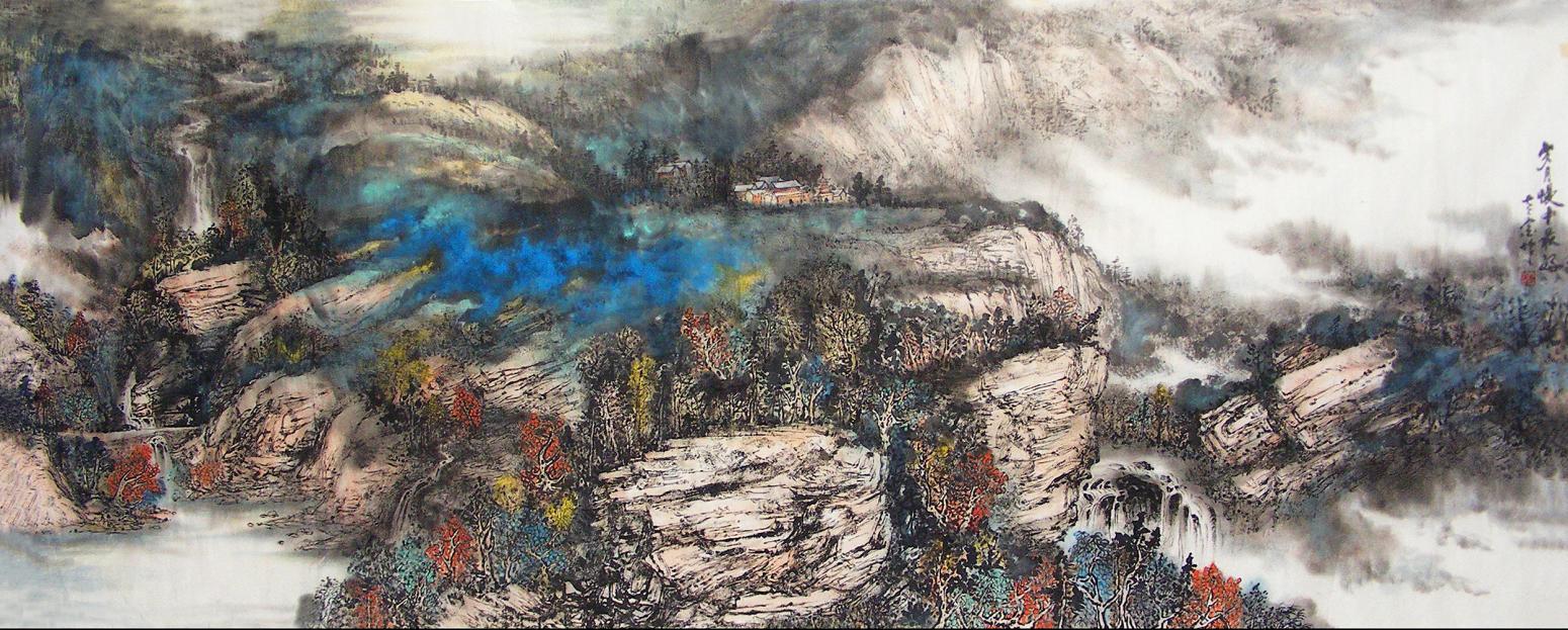 王林昌国画作品《【岁月慢中最好】作者王林昌》【图0】