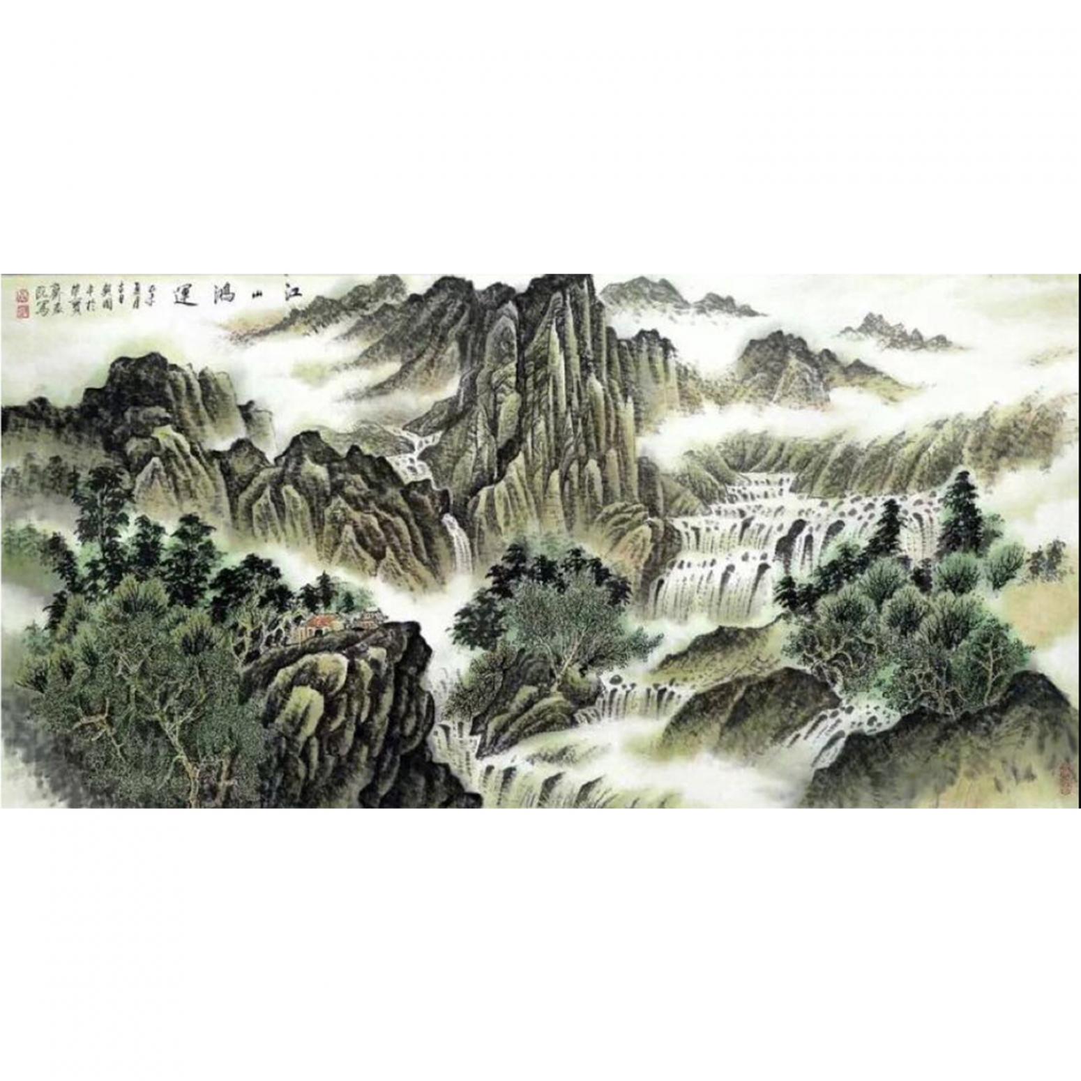 樊国平国画作品《【江山鸿运】》