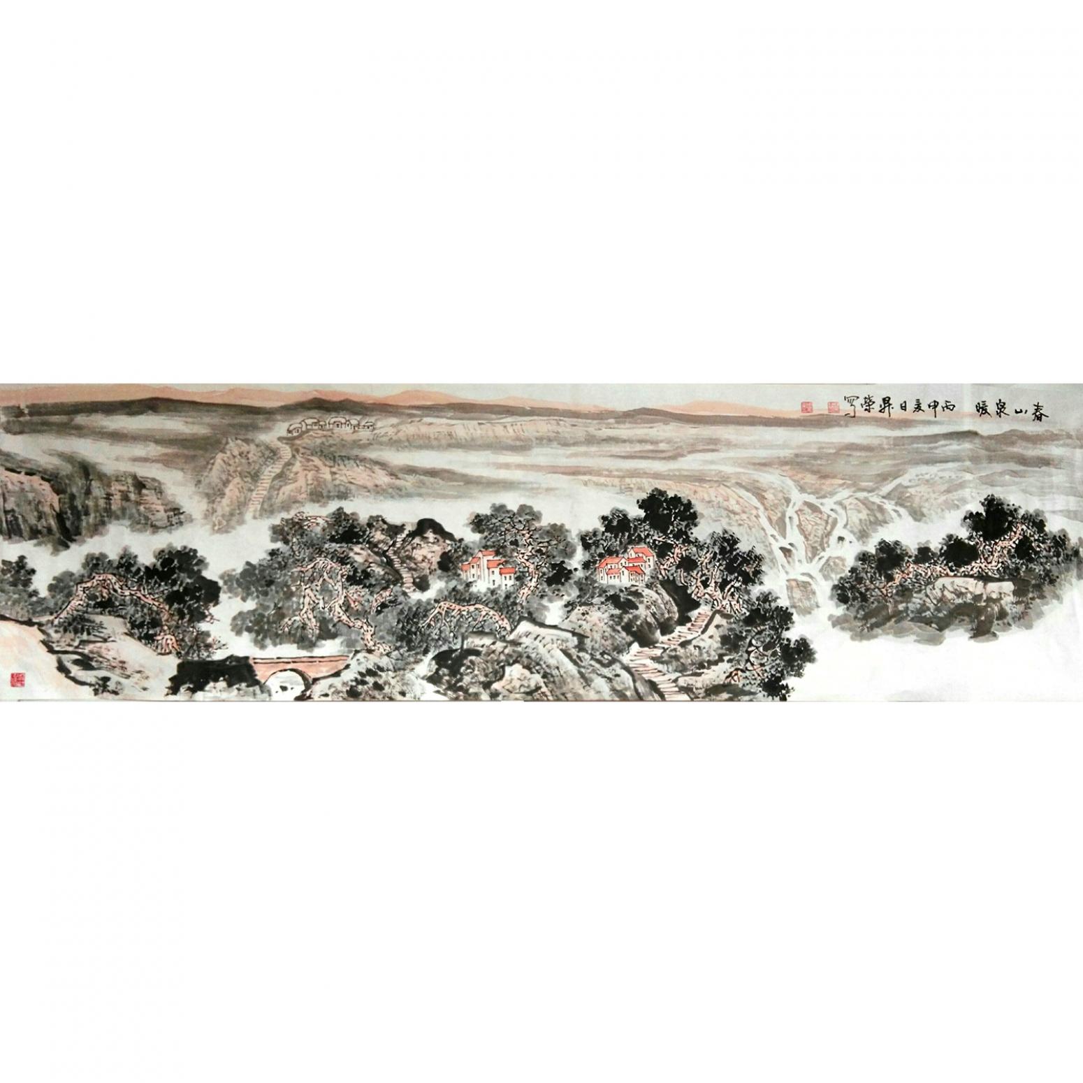 周升荣国画作品《【暖春】作者周升荣》