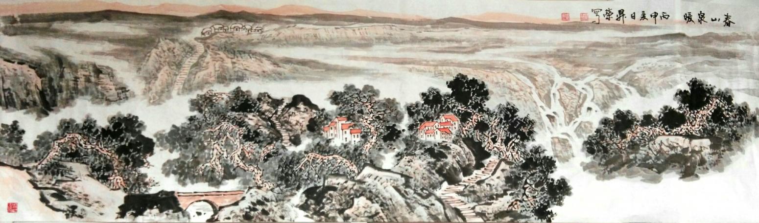 周升荣国画作品《【暖春】作者周升荣》【图0】