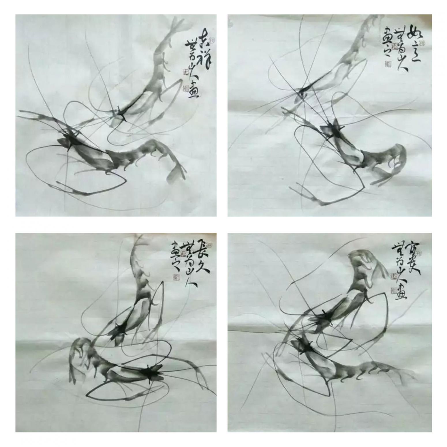 胡小炜（润德）国画作品《【吉祥如意】作者胡小炜》