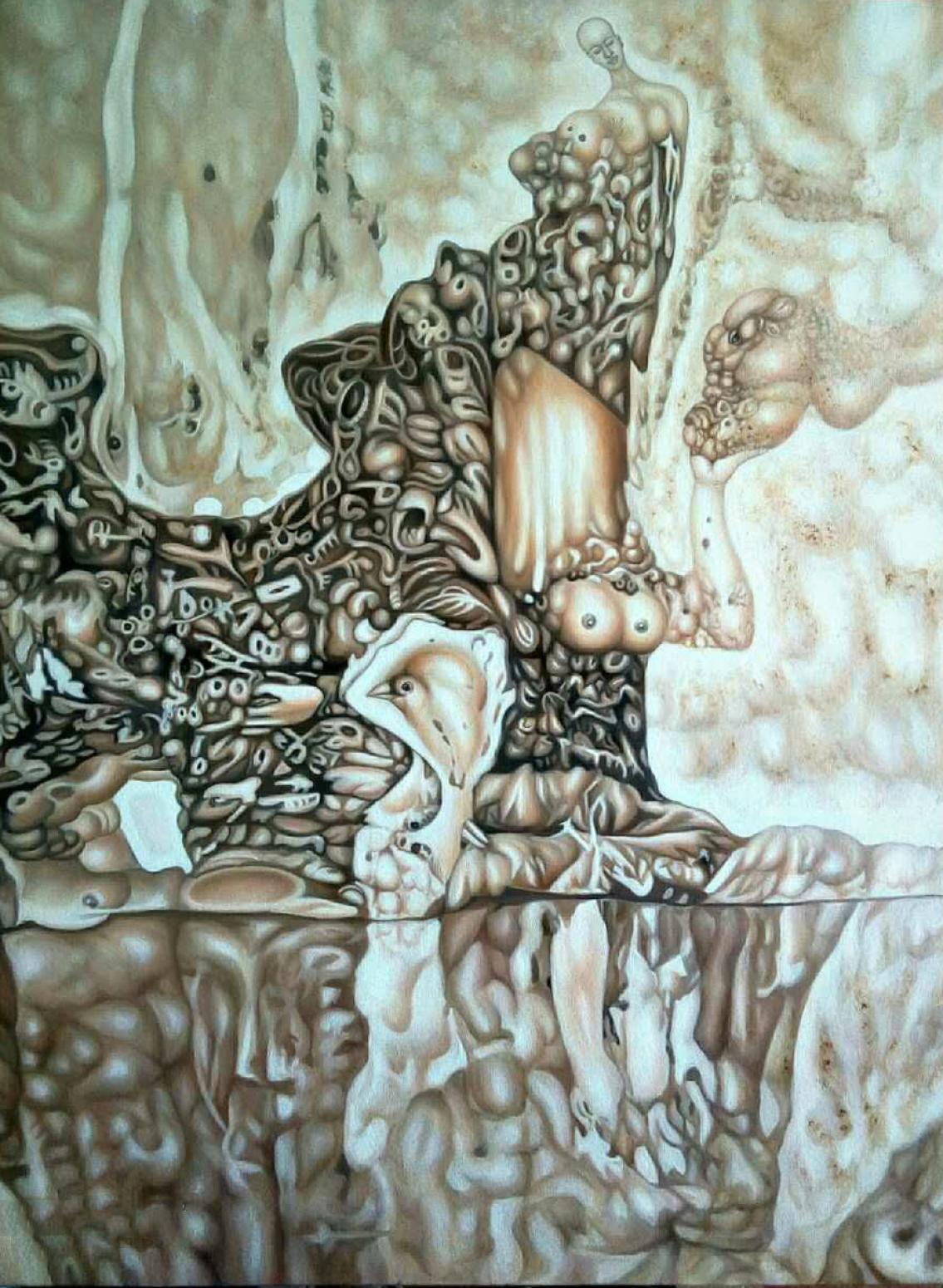 雷寿平油画作品《【世纪神话二】作者雷寿平》【图0】