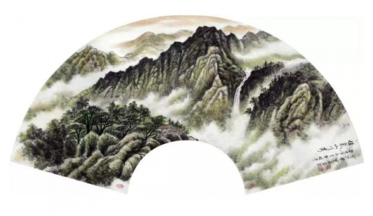 樊国平国画作品《佳气山川秀】》【图0】