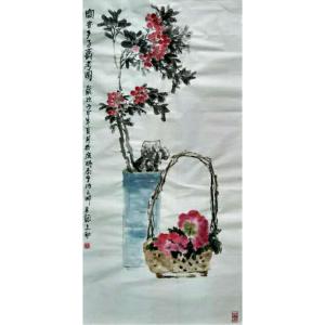 何志勇国画作品《【富贵多子寿图】作者何志勇》价格1440.00元