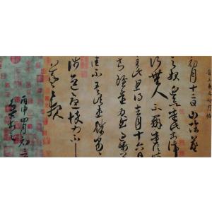 艺术品图片：艺术家王多吉书法作品名称《【临王羲之手札初月贴】作者王多吉》价格480.00 元