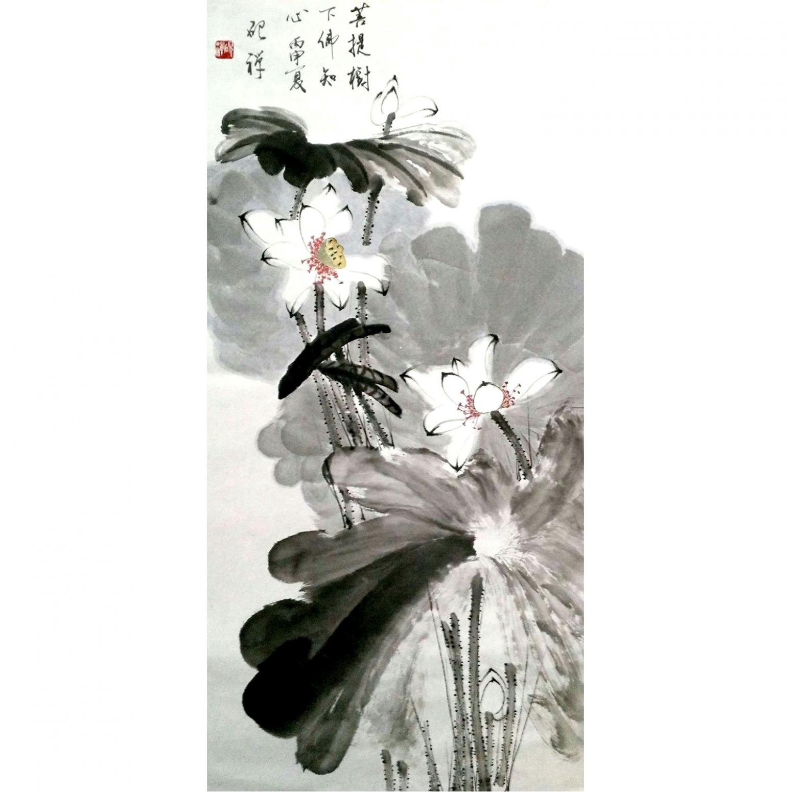 张清永国画作品《【菩提树下佛】作者张清永》