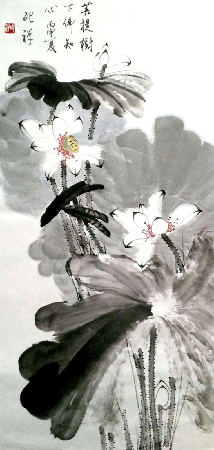 张清永国画作品《【菩提树下佛】作者张清永》【图0】