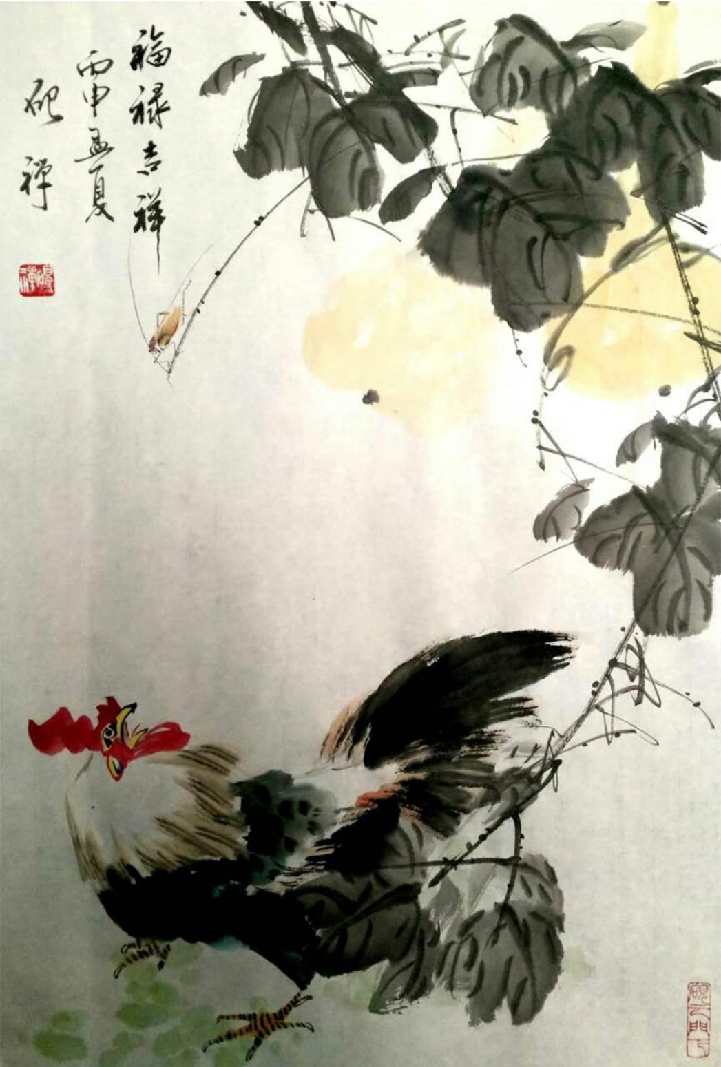 张清永国画作品《【福禄吉祥】作者张清永》【图0】