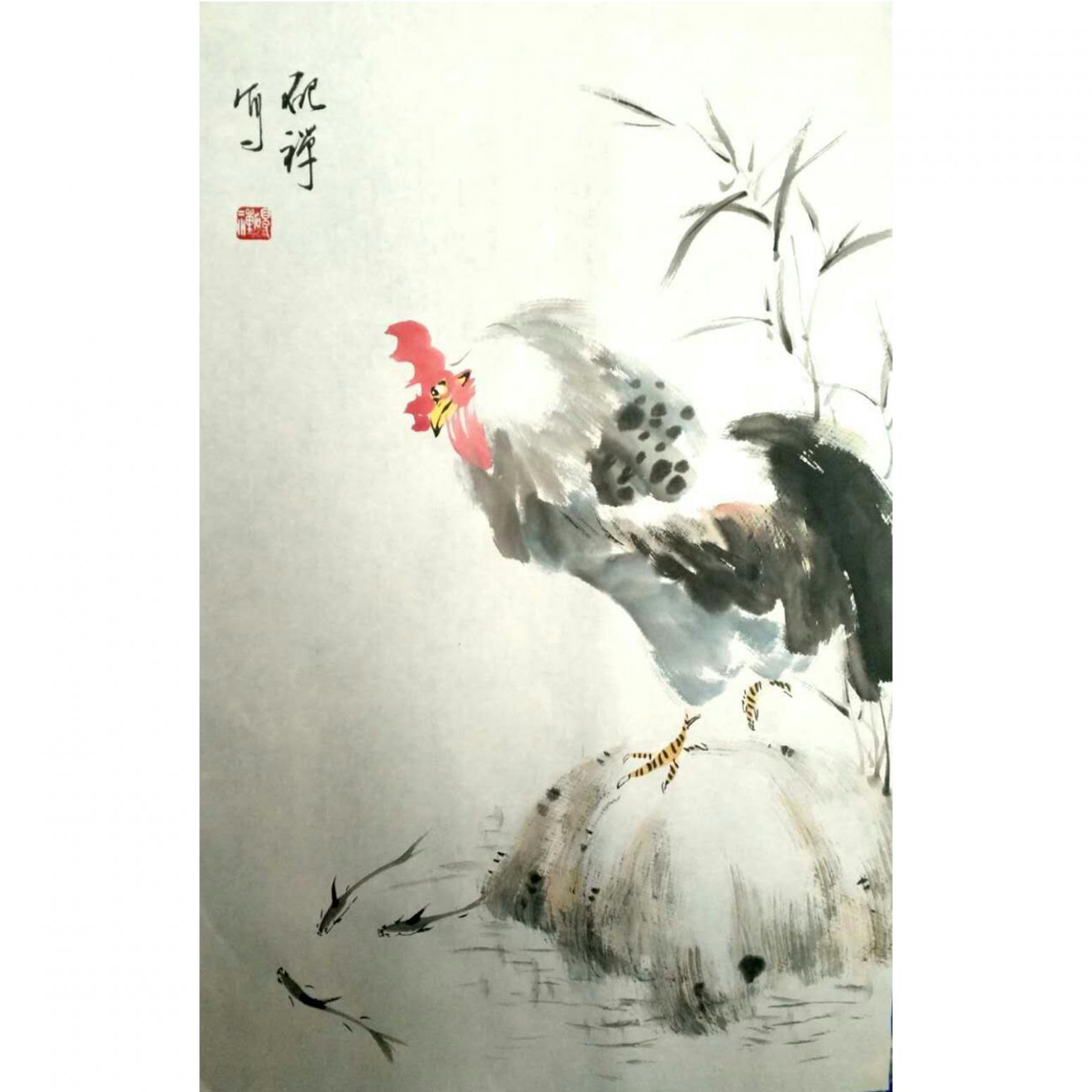 张清永国画作品《【蓄势待发】作者张清永》