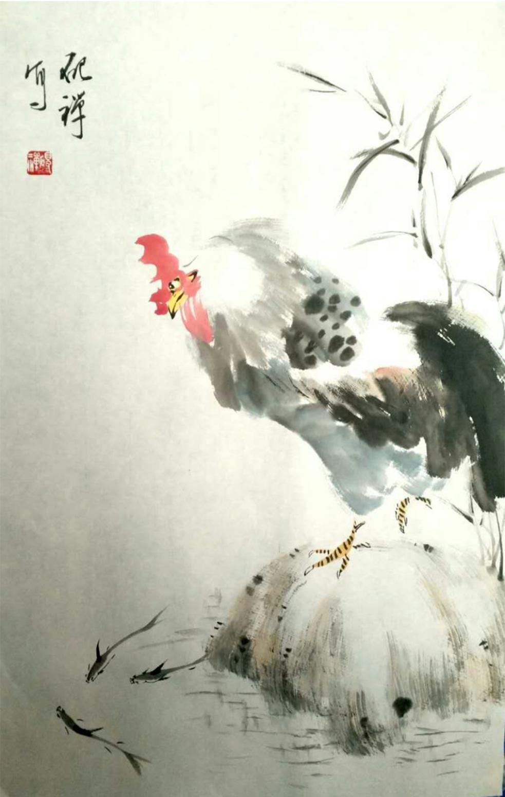 张清永国画作品《【蓄势待发】作者张清永》【图0】