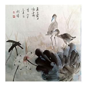 艺术品图片：艺术家张清永国画作品名称《【夏日荷塘】作者张清永》价格258.00 元