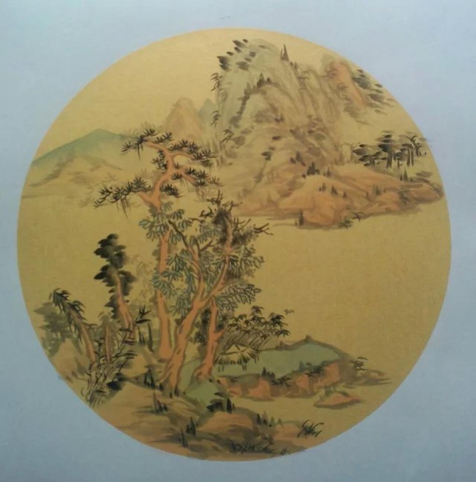 闻超国画作品《【山水2】作者闻超》【图0】