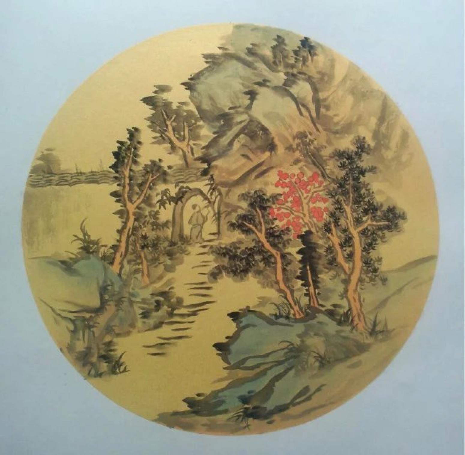 闻超国画作品《【山水5】作者闻超》【图0】