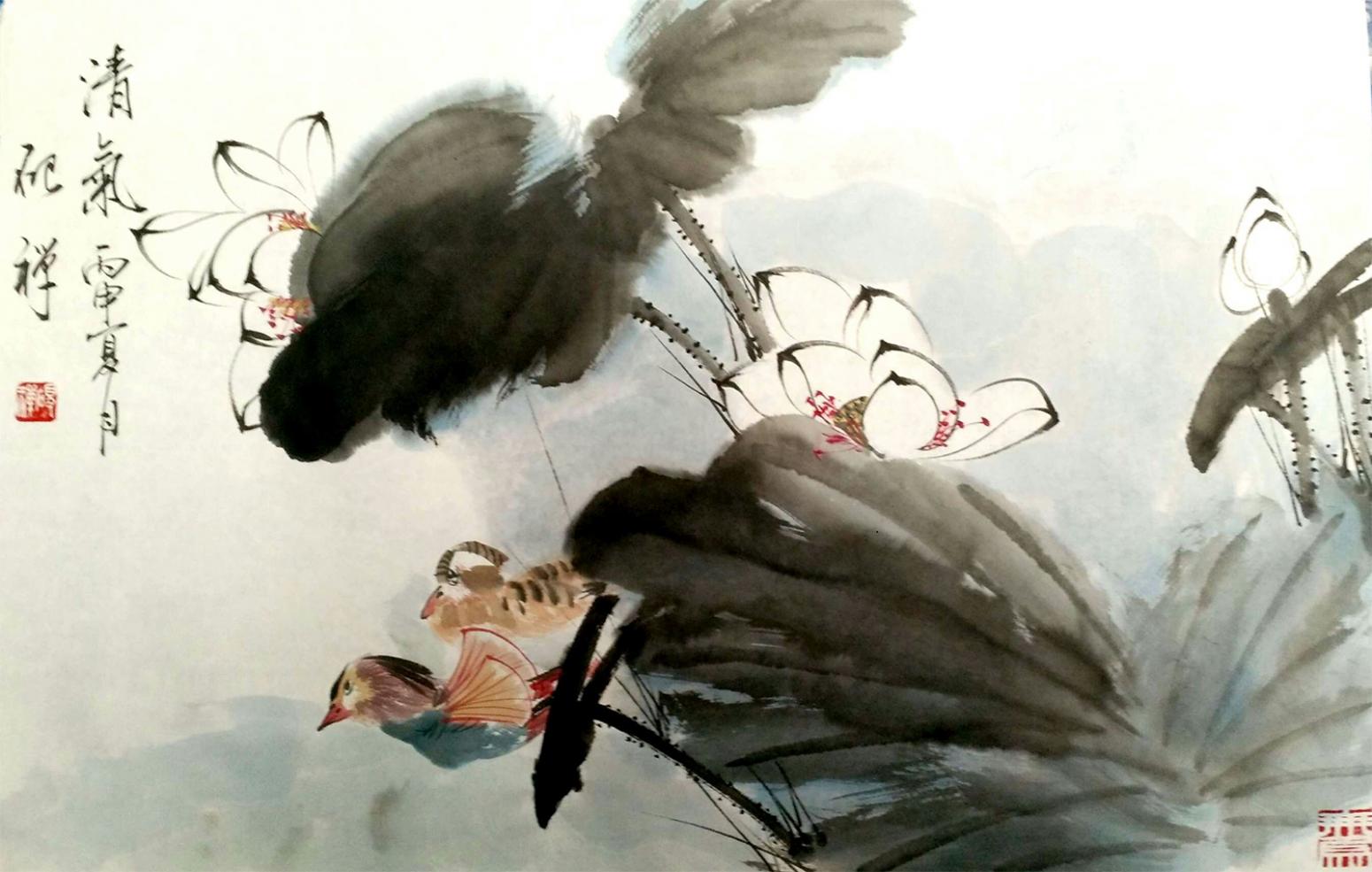 张清永国画作品《【清气】作者张清永》【图0】