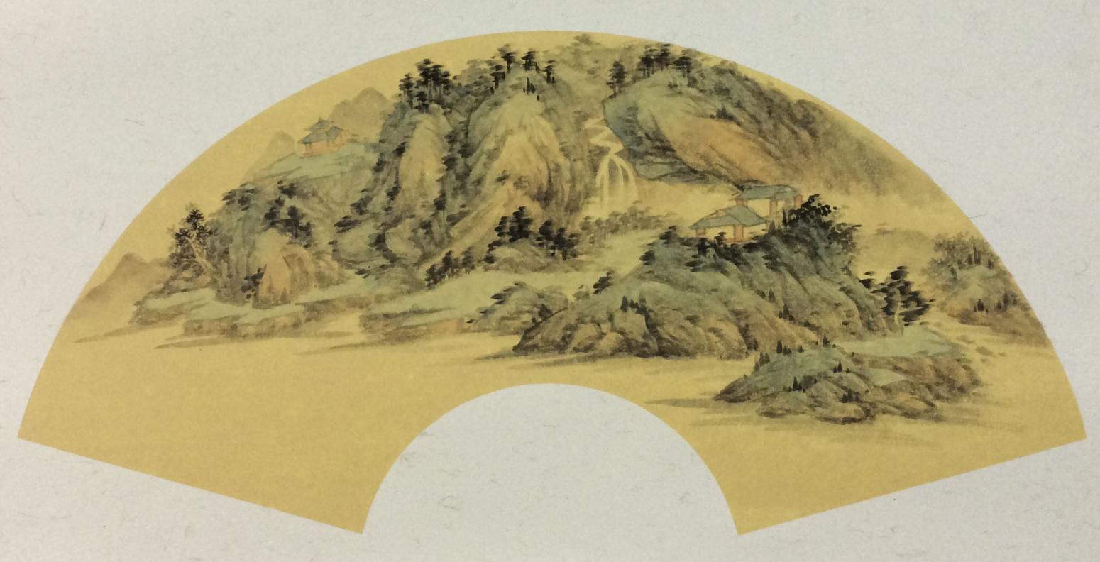 闻超国画作品《【扇面9】作者闻超》【图0】