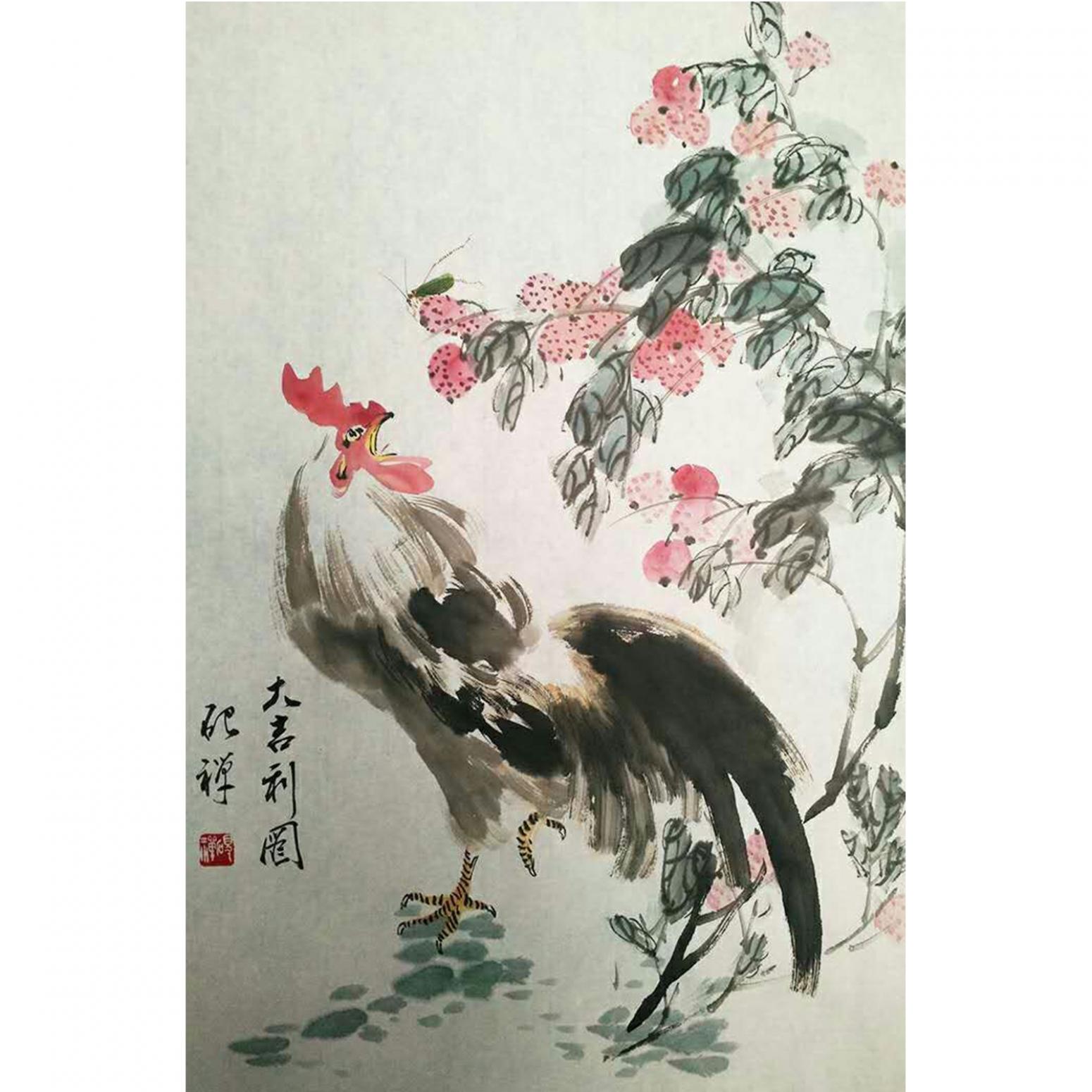 张清永国画作品《【大吉利图】作者张清永》