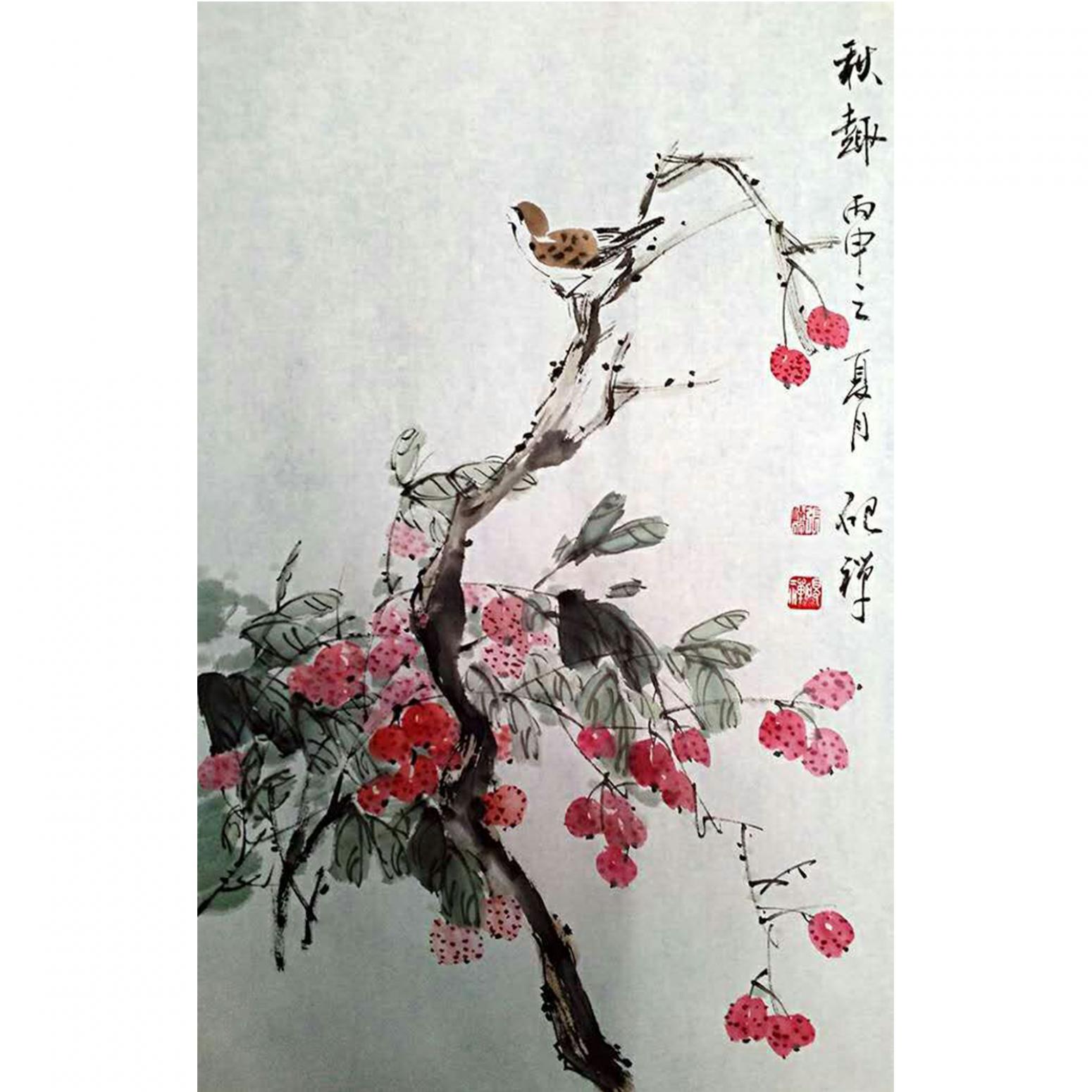 张清永国画作品《【秋趣】作者张清永》