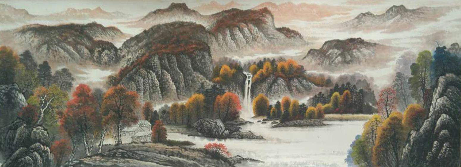 李崇山国画作品《【松风长青】作者李崇山》【图0】