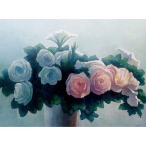 艺术品图片：艺术家高剑峰油画作品名称《【玫瑰送佳人】作者高剑峰》价格2880.00 元