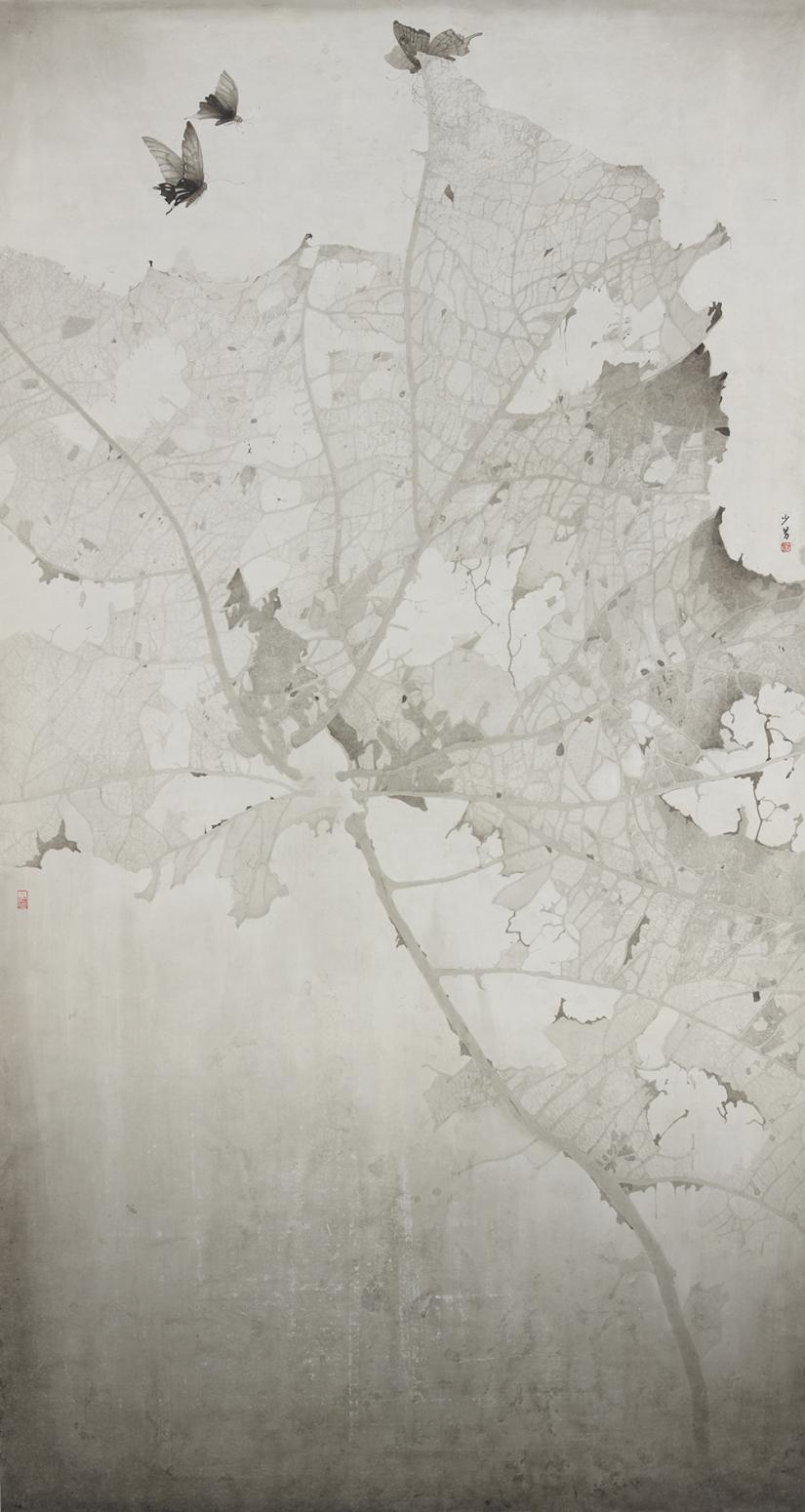 范少男国画作品《【落叶归根】作者范少男》【图0】