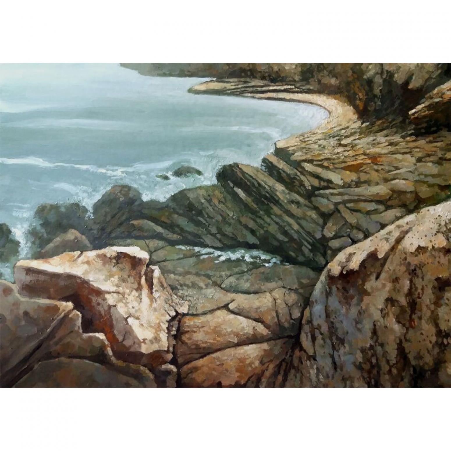 高剑峰油画作品《【乱石穿空】作者高剑峰》