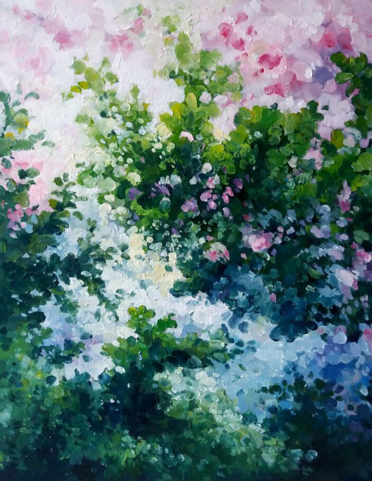 高剑峰油画作品《【红粉翡翠】作者高剑峰》【图0】