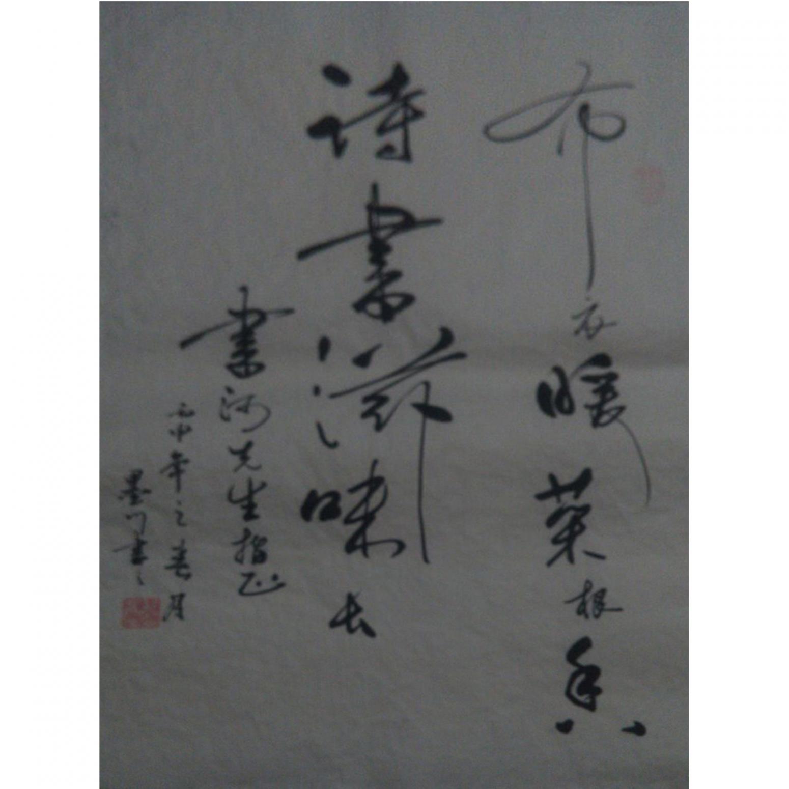 马建生书法作品《【布衣暖】作者马建生》