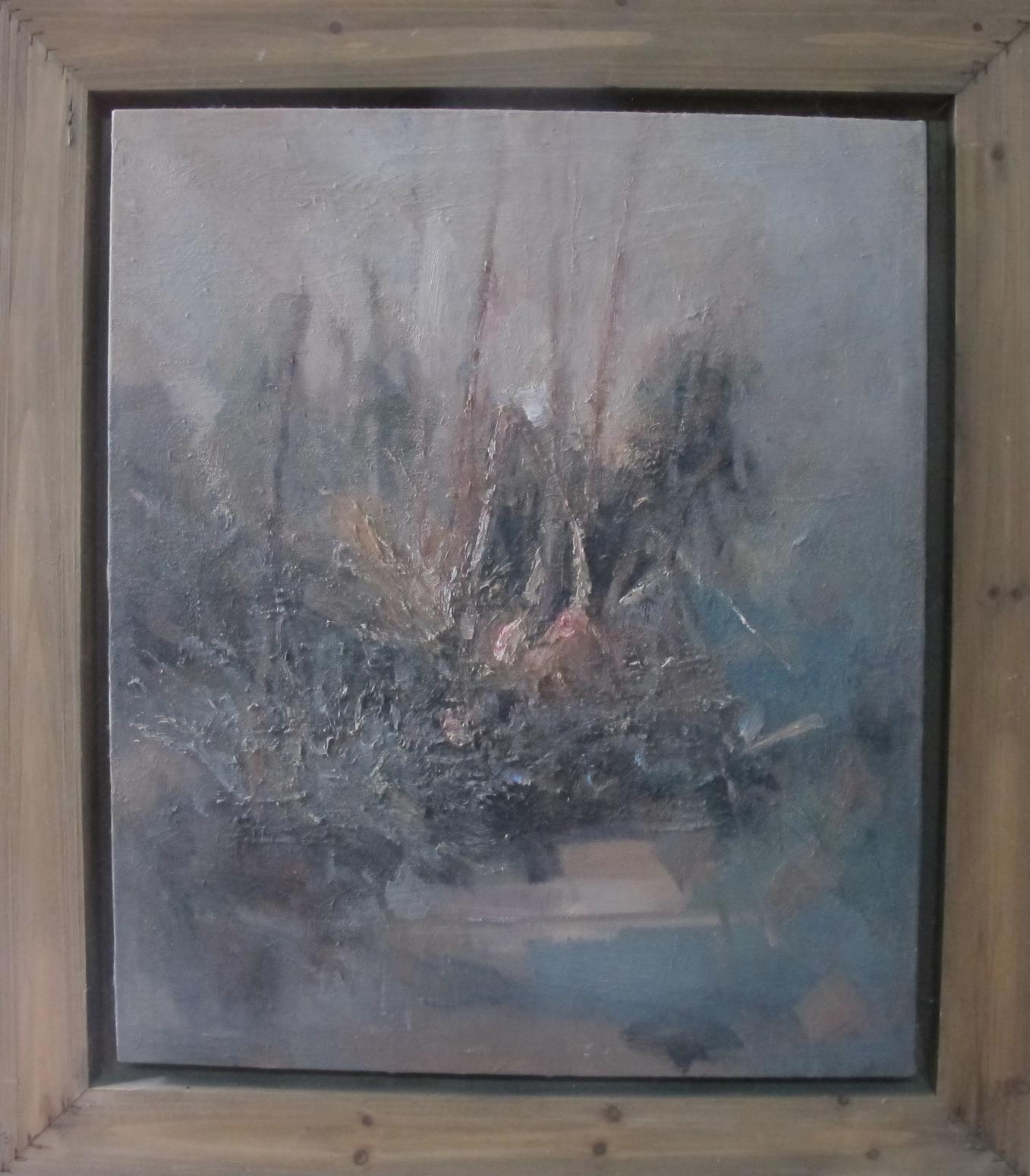 胡静油画作品《【荷】作者胡静》【图0】