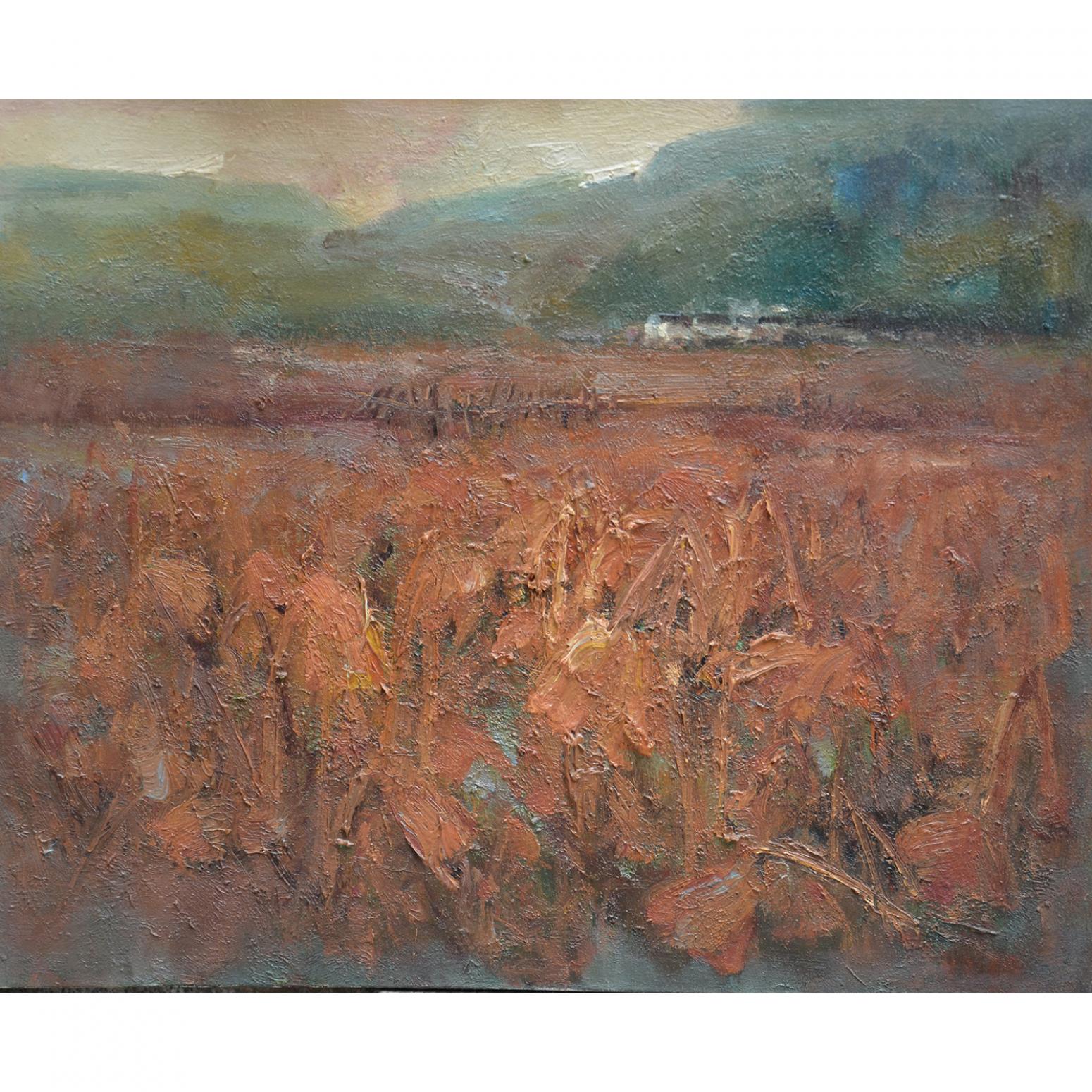 胡静油画作品《【暖风二】作者胡静》