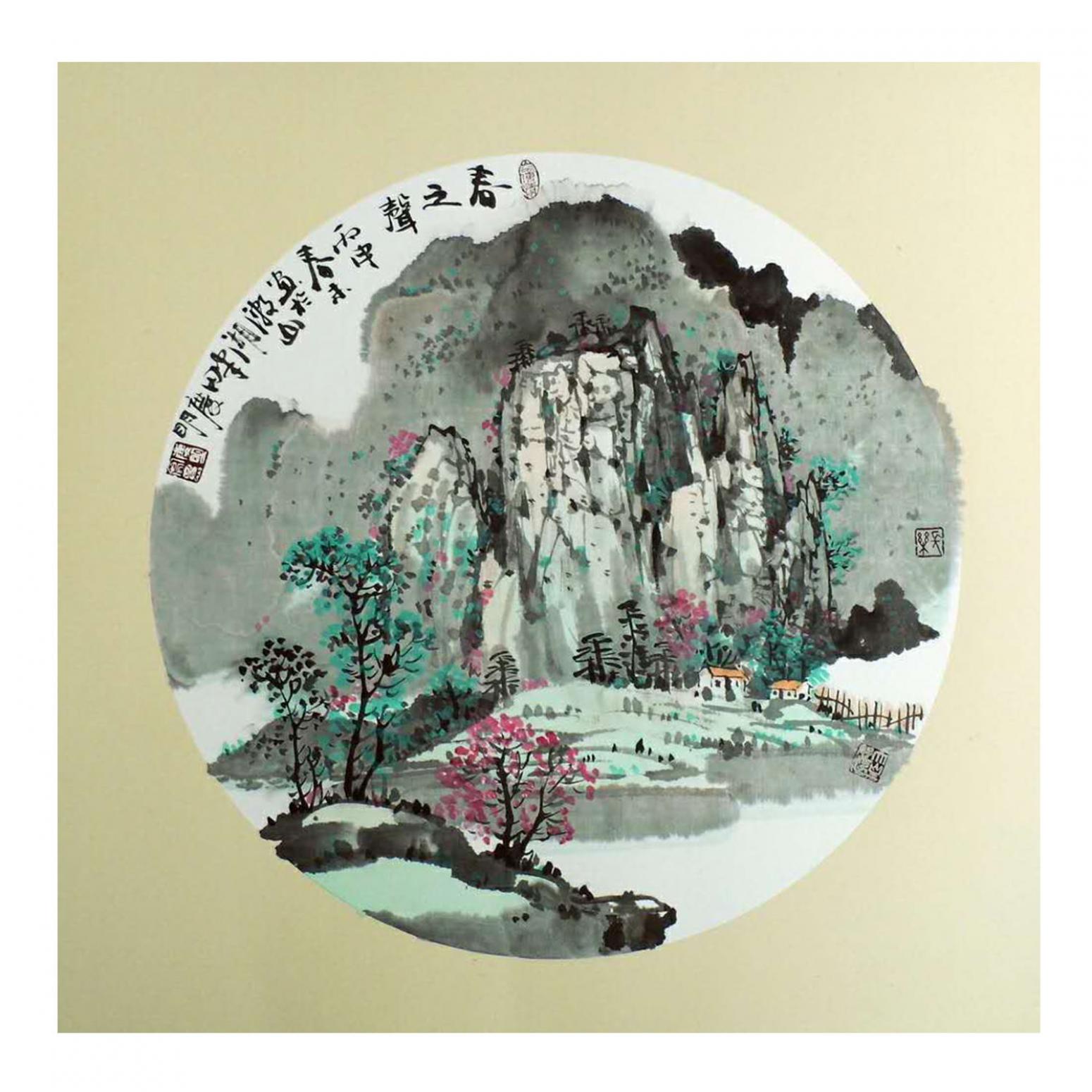 陈庆明国画作品《【春之声】作者陈庆明》