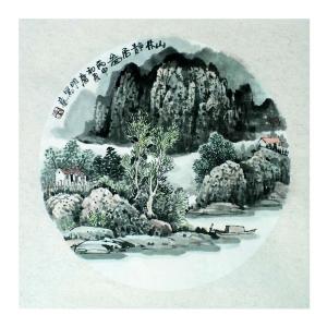 艺术品图片：艺术家陈庆明国画作品名称《【山林静居图】作者陈庆明》价格1200.00 元