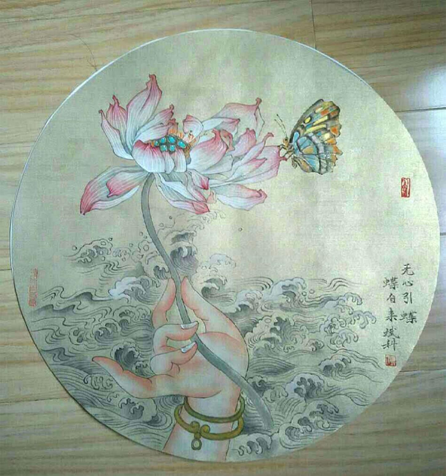 傅斌科国画作品《【莲】作者傅斌科》【图0】