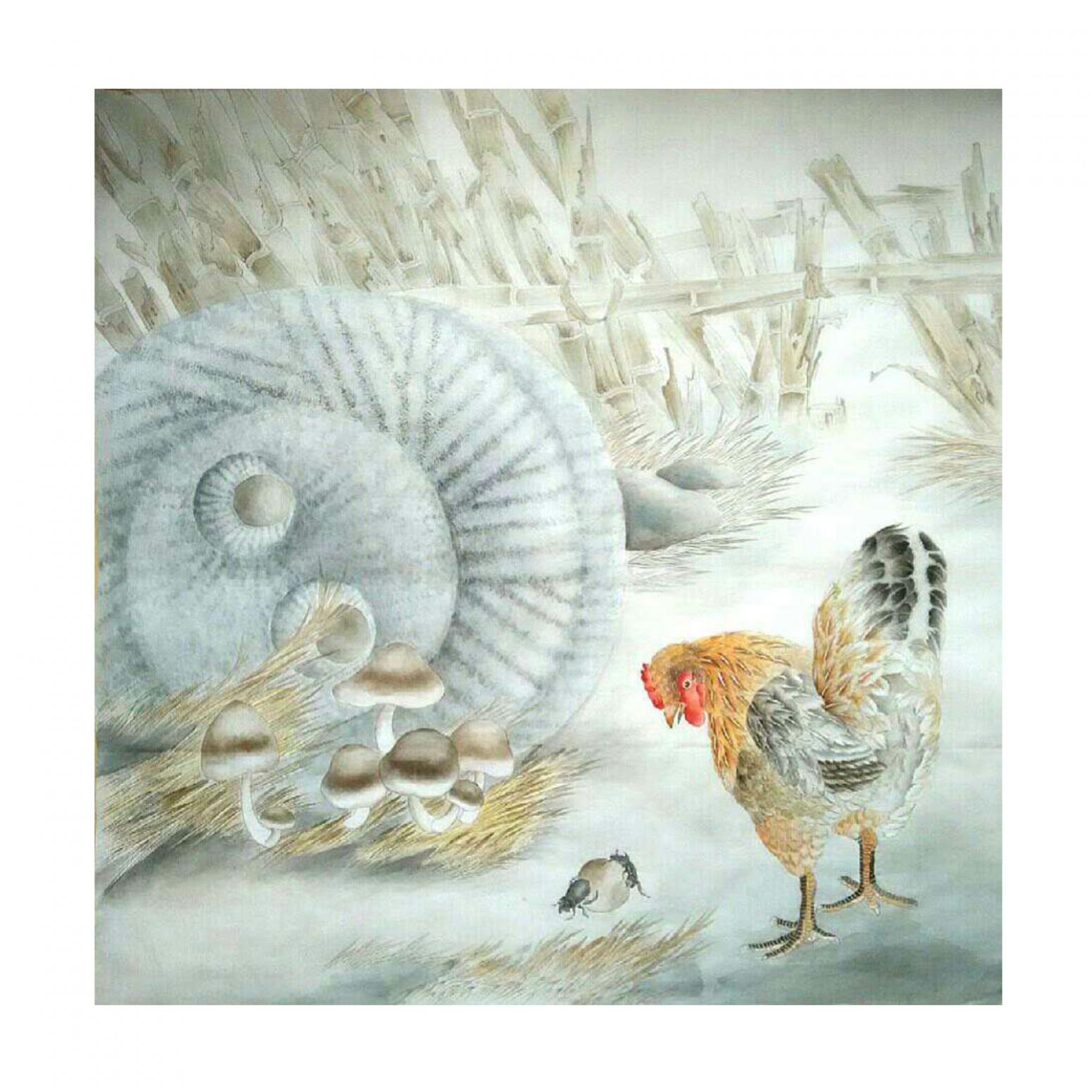 傅斌科国画作品《【昆虫记】作者傅斌科》