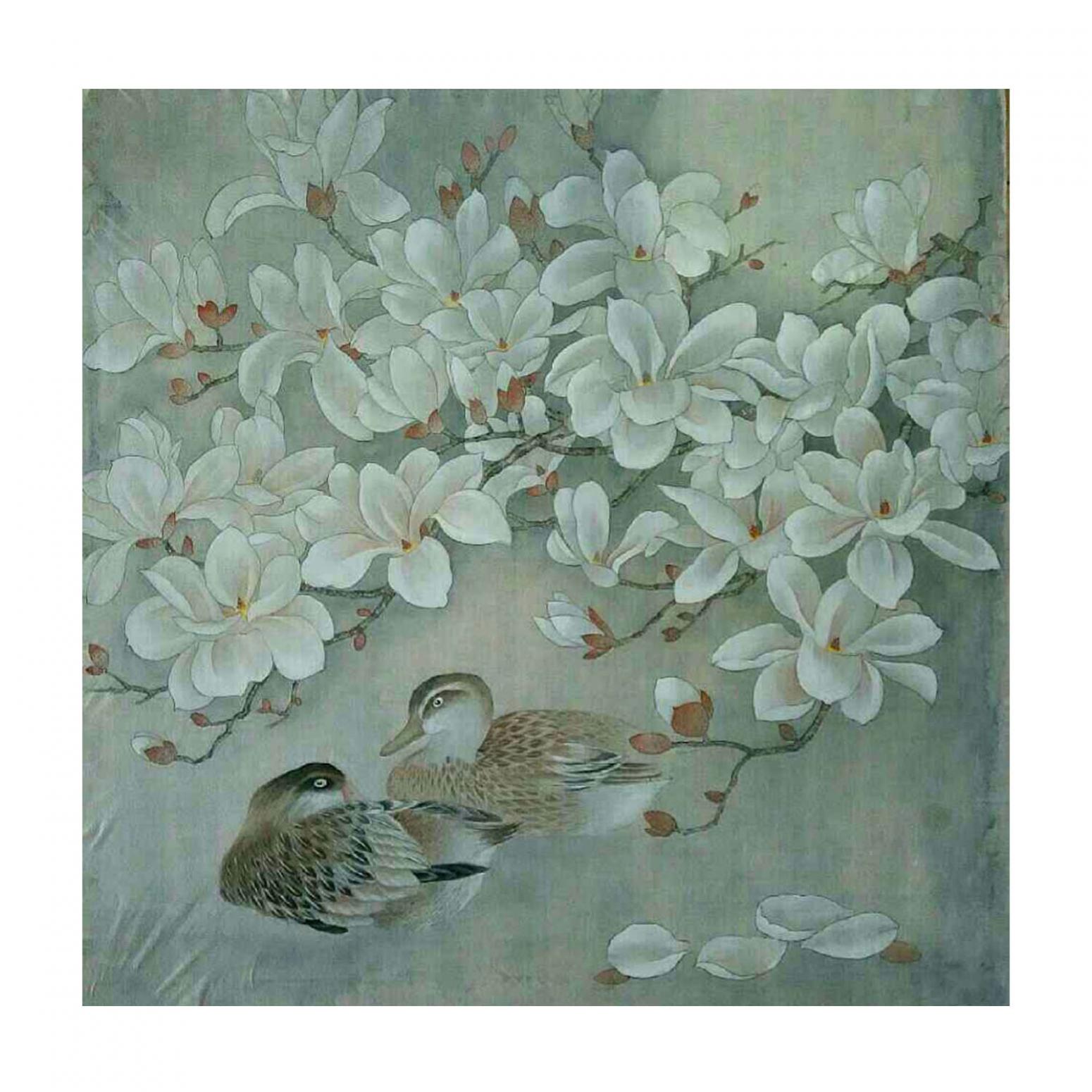 傅斌科国画作品《【鸳鸯图】作者傅斌科》