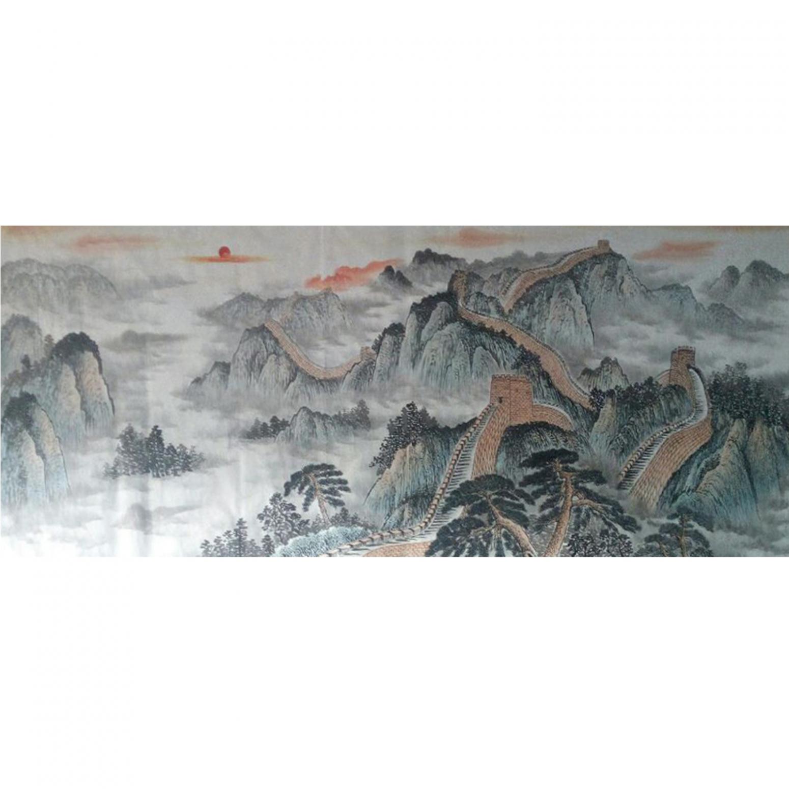 韦杰球国画作品《【高山流水13】作者韦杰球》